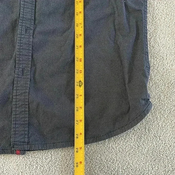 Native Code 100% Cotton Men’s L Button Down Short Sleeve Shirt Impeccable Fit - Picture 9 of 13